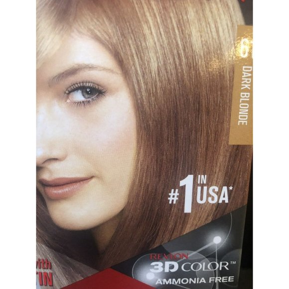Revlon ColorSilk 61 Dark Blonde Permanent 3D Hair Color Cream Gel Ammonia Free - Picture 4 of 4
